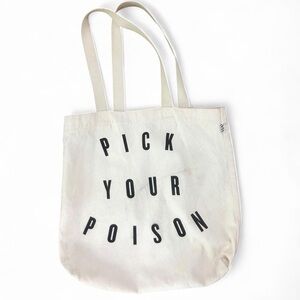 Pick your Poison canvas tote